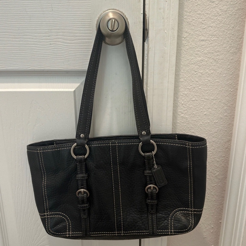 Coach Black Leather Bag